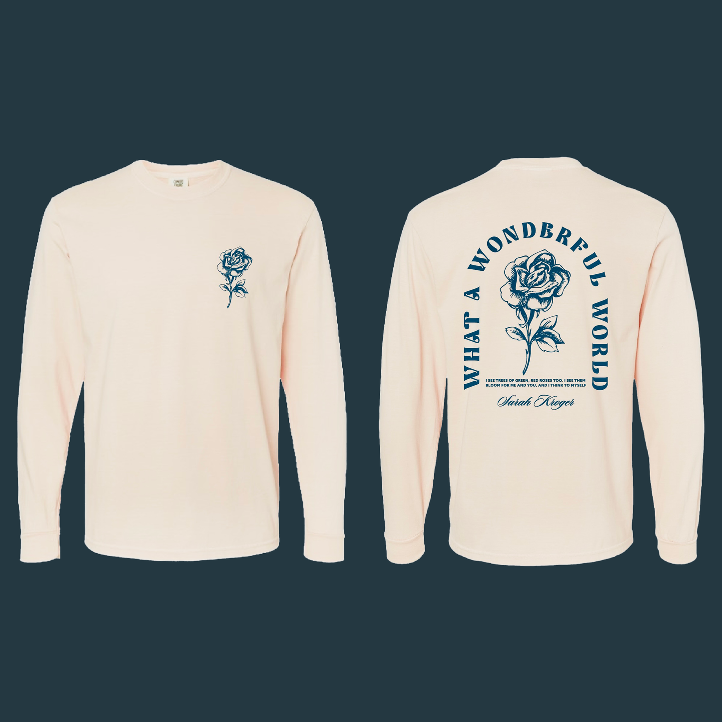 "Wonderful World" Long Sleeve Tee