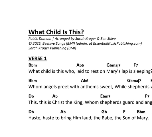 “What Child Is This” Sheet Music